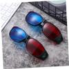 Homoyoyo 5 Pcs Red and 3D Glasses 3 for Viewing and Red Glasses Red and 3D Movies Glasses Red Cyan Polarization 3D Movie Viewing Glasses 3D Eyeglasses 3 Red Plastic view 2