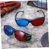 Homoyoyo 5 Pcs Red and 3D Glasses 3 for Viewing and Red Glasses Red and 3D Movies Glasses Red Cyan Polarization 3D Movie Viewing Glasses 3D Eyeglasses 3 Red Plastic view 4