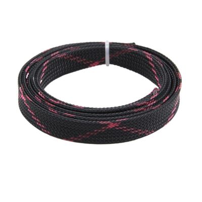 DJJSDMY Cable Sleeves Multi-Color Insulated Expandable Sleeve Braided High Density Protection Wire Wrap Sleeving(Color 6,12MM_3.0 Meters)
