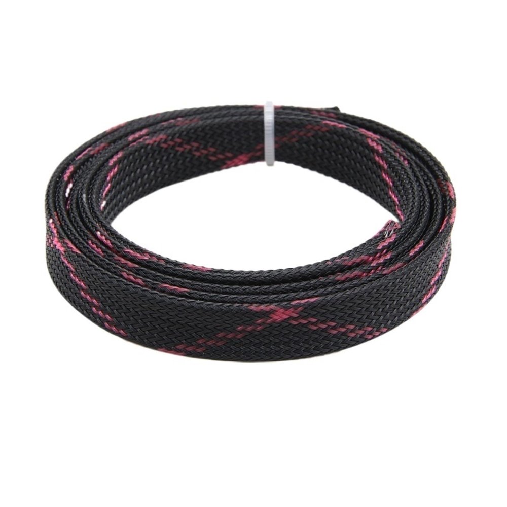 DJJSDMY Cable Sleeves Multi-Color Insulated Expandable Sleeve Braided High Density Protection Wire Wrap Sleeving(Color 6,12MM_3.0 Meters)