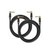 6.5mm Instrument Cable 1/4 Inch Right Angle to Right Angle Electric Guitar Bass Audio Cord for Keyboard Mixer Ect(Pack of 2,3m) view 1