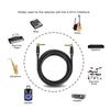 6.5mm Instrument Cable 1/4 Inch Right Angle to Right Angle Electric Guitar Bass Audio Cord for Keyboard Mixer Ect(Pack of 2,3m) view 4