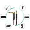 Ja-ck 6.35 mm Mono Cable Gold Plated Guitar Cable Male to Male Cotton Braided Instrument Cable for Guitar Bass Keyboard(6.35mm ST-ST,1m) view 4