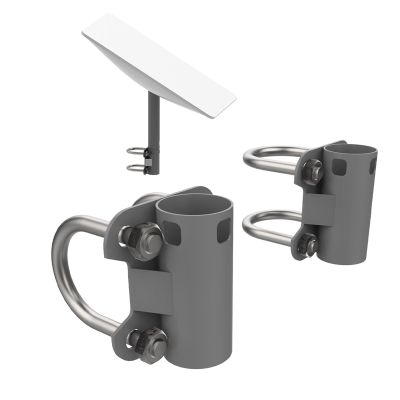 Aerial Mast Pipe Bracket, Adjustable U Shape Antenna Mounting Bracket, 30mm to 50mm Pole to Pipe Mounting Adapter, for Outdoor Antenna Pole Pipe