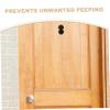 HOLIDYOYO Peep Hole Privacy Cover for Apartment Door Self-Adhesive Peephole Protector Quick Replacement Reliable Adhesion Enhanced Security and Privacy Black Round Design Inner Diameter view 3