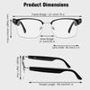 BUDAOLIU Smart Glasses, Blue Light Blocking Bluetooth Glasses with Open Ear Speaker, Photochromic Sunglasses Lens, Voice Assistant Compatible for Android iPhone view 2