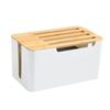 Artibetter Cable Management Box for Home Storage Boxes Lids Router Storage Case Wire Covers for Cords Easy to Use Sliding Design view 1