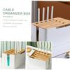 Artibetter Cable Management Box for Home Storage Boxes Lids Router Storage Case Wire Covers for Cords Easy to Use Sliding Design view 2