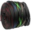 DJJSDMY Cable Sleeves 20/50 PET Expandable Braided Cable Sleeve Wire Protecting Insulation Sheathing Cable Protective Sleeve(Black Blue,12MM_20M) view 2