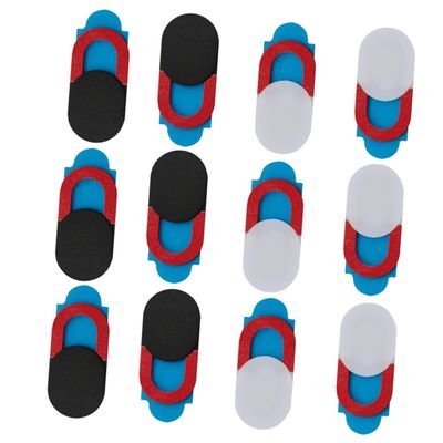 ARTIBETTER 12pcs Privacy Covers for Mobile Cameras Practical Metal Webcam Covers for Phones and Laptops Compact and Stylish Design Secure Your Privacy Easy Use Slide Mechanism