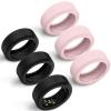 Hexasider 6 Pack Smart Ring Cover Fits 7mm and 8mm Ring Smart, Anti-Scratch Silicone Case for Working Out Gym Smart Rings Protector for Women Men (S+8mm) view 1