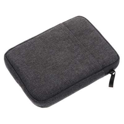 TEHAUX 1pc E-Book Protective Cover Multi-Function Case Compatible Canvas Material Storage Pocket for Phone and Earphones