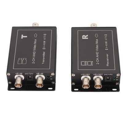 2 Channel Video Multiplexer Support AHD CVBS 400M Transmission Distance Plug and Play Hot Swap Camera Video Signal Combiner
