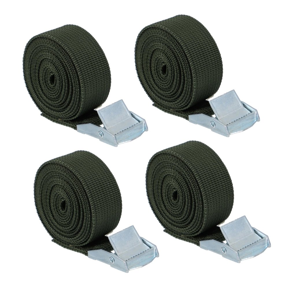 ARTIBETTER 4pcs Camera Securing Strap Durable Bundling Belt for Outdoor Activities for Hunting and Camping Made of Premium Military Green