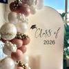 Eurteka Class of 2026 Decal Sign - Graduation Party Decoration, Balloon Arch Stickers, Congrats Grad Party Class of 2026 Event Planner DecalPhoto Props view 4