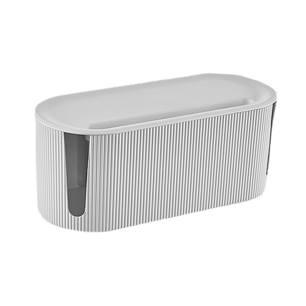 ARTIBETTER 1pc Cable Organizer Container for Desk Wire Storage Box Simple Design Socket Organizer Case for Home