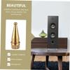 DIYEAH 8pcs Copper Speaker Isolation Feet for Amplifiers and Turntables Copper Material Easy to Install Reduces Vibration for Enhanced Sound Quality view 2