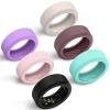 Hexasider 6 Pack Smart Ring Cover Fits 7mm and 8mm Ring Smart, Anti-Scratch Silicone Case for Working Out Gym Smart Rings Protector for Women Men (S+7mm) view 1