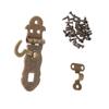 Homoyoyo 4Pcs Retro Notebook Lock Hasps Vintage Latch Buckle for Notebooks Journals and Jewelry Boxes Easy to Install for Home Office and Craft Projects view 1