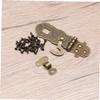 Homoyoyo 4Pcs Retro Notebook Lock Hasps Vintage Latch Buckle for Notebooks Journals and Jewelry Boxes Easy to Install for Home Office and Craft Projects view 2
