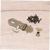 Homoyoyo 4Pcs Retro Notebook Lock Hasps Vintage Latch Buckle for Notebooks Journals and Jewelry Boxes Easy to Install for Home Office and Craft Projects view 3