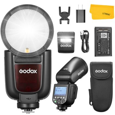 GODOX V1 Pro O V1Pro-O Flash for Olympus, 2.4G TTL HSS 1/8000s Flash