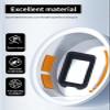 Case for iGPSPORT iGS800 Bike Computer Touchscreen, WUNIAK Soft Silicone Protective Portable Scratch Shock Resistant Shell Case with Screen Protector and LanyardBlack view 2