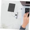 HOMSFOU 2pcs USB Hub Aluminum Alloy Port Data Extension Splitter for Accessories Fast Data Transfer and Easy Connectivity for Mouse Keyboard and More view 3