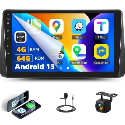 4G+64G Android 13 Car Stereo for Dodge Grand Caravan 2011-2020 / for Chrysler Town Country 2012-2016 CarPlay Android Auto 9" HD Touchscreen GPS Navigation Bluetooth 32EQ FM/RDS WiFi +Backup Camera