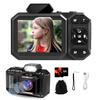 Digital Camera, Bextgoo 4K Vlogging Camera with 64GB Card, 48MP Autofocus, 12X Digital Zoom, Flash & Anti-Shake, Point and Shoot for Beginners and Teens view 1