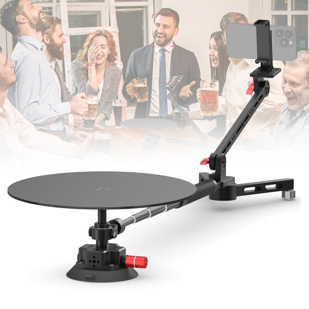 360 Degree Rotating Camera Slider,Photography Turntable, Photography Camcorder Stabili,Panoramic Shooting Tool