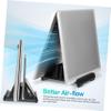 DIYEAH Adjustable Vertical Laptop Stand for Desk Dual Slot Organizer Space-Saving Design Nonslip Base Compatible Devices for Home Office and Workspace Efficiency view 3