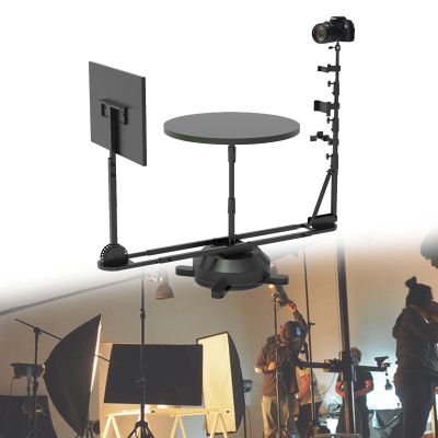 360 Degree Spinner,Photography Turntable, Rotating Photo Video Platform, Camera Slider,Adjustable Tilt Angle/Height (Manual)