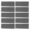 10pcs Professional Flood Sandbags, Empty Rain Proof Drawstring Design, 420D Polyester Material, Reusable for House Door Garage Basement Flood Control (Grey) view 1