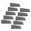 10pcs Professional Flood Sandbags, Empty Rain Proof Drawstring Design, 420D Polyester Material, Reusable for House Door Garage Basement Flood Control (Grey) view 4