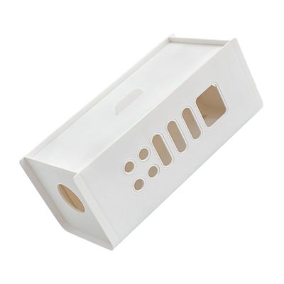 Angoily Wire Organizer Box for Power Cables Plastic Socket Storage Case for Cord Management
