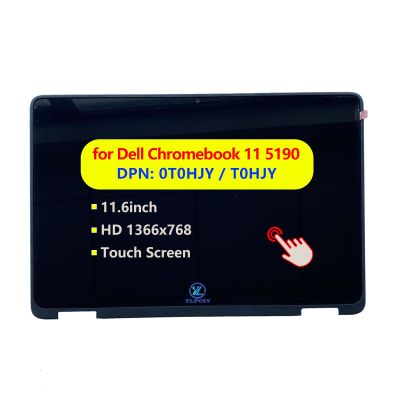 0T0HJY T0HJY Replacement for Dell Chromebook 11 5190 Laptop Touchscreen Display LCD Touch Screen Module Digitizer Assembly with Bezel