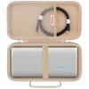 Supmay Hard Carrying Case for Sony ULT Field 3 Wireless Portable Bluetooth Speaker, Wireless Portable Speaker Protection Case with Mesh Pocket for Shoulder Strap, Charging Cables, Champagne Gold view 1