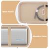 Supmay Hard Carrying Case for Sony ULT Field 3 Wireless Portable Bluetooth Speaker, Wireless Portable Speaker Protection Case with Mesh Pocket for Shoulder Strap, Charging Cables, Champagne Gold view 4