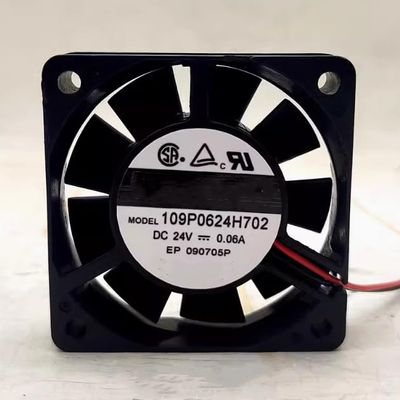 109P0624H702 DC 24V 0.06A 14.1CFM 6015 2-Wire Cooling Fan