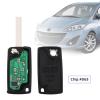 Briny River Car Radio Key Remote Control Chip ID46 4 Buttons Compatible with Peugeot 1007 807 Compatible with Citroen C8 (HU83) view 3