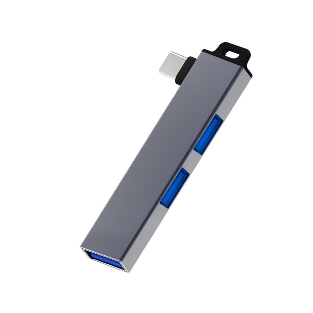 Aluminum Alloy Type C Hubs USB3.0 Expander with 3USB Port for Window Linux and Androids Devices Stable Data Transfer