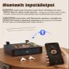 CD Player with Built-in Speakers Bluetooth Retro Portable CD Players for Home Music Player with Remote Control Headphone Jack Walnut Brown view 3