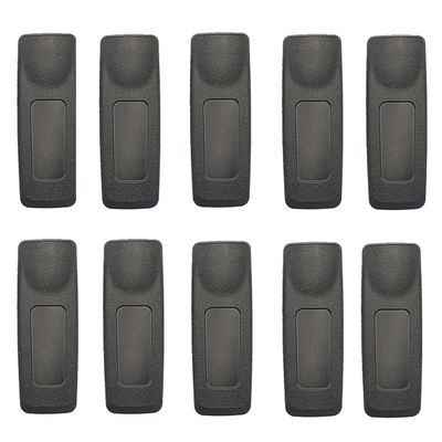 10pcs Large Belt Cips for Motorola XPR3300 XPR3500 XPR6100 XPR6350 XPR6380 XPR6550 XPR6580 XPR6300 XPR6500 XPR7350 XPR7550 XPR7380 XPR7580 P8268 P8608 Walkie Talkies (L)