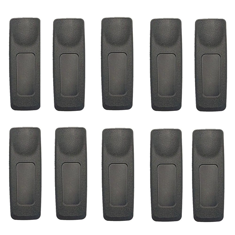 10pcs Large Belt Cips for Motorola XPR3300 XPR3500 XPR6100 XPR6350 XPR6380 XPR6550 XPR6580 XPR6300 XPR6500 XPR7350 XPR7550 XPR7380 XPR7580 P8268 P8608 Walkie Talkies (L)