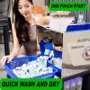 Vdniduir Automatic Mahjong Cleaning Machine,Portable Electric Mahjong Cleaning Machine, with Drying and Carts,for Home view 3