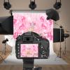 Baocicco 15x10ft Happy 1st Birthday Photography Background for Princess Girls First Party Supplies Pink Shinny Balloons Diamond Crown Banner Backdrop for First Birthday Party Decorations Photo Props view 2