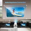Mini Projector with WiFi and Bluetooth, 4K 1080P Support Portable Projector with Speaker, 110'' Big Screen Projection, Auto Keystone, 180 Rotatable Smart Projector for Phone/TV Stick/Laptop view 3