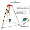 Rescue Tripod Set, Adjustable Tripod for confined Spaces, Sewer Lifting Tripod with Fall Protection/Cable/Winch for Traffic Safety in Storm shafts, 1800 LB SW inch view 4