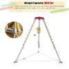Aluminum Rescue Tripod, confined Space Tripod with 1200LBS Winch and 30m Wire Rope, Sewer Wellhead Rescue Tripod, Easy to Assemble, confined Space Tripod kit view 4